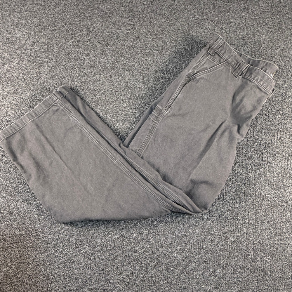 Carhartt Pants Mens 42x32 Relaxed Fit Carpenter Grey Work Utility EUC